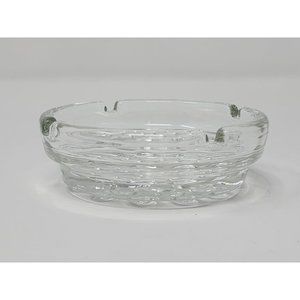 Libby Nob Hill Round Decorative Glass‎ Ashtray